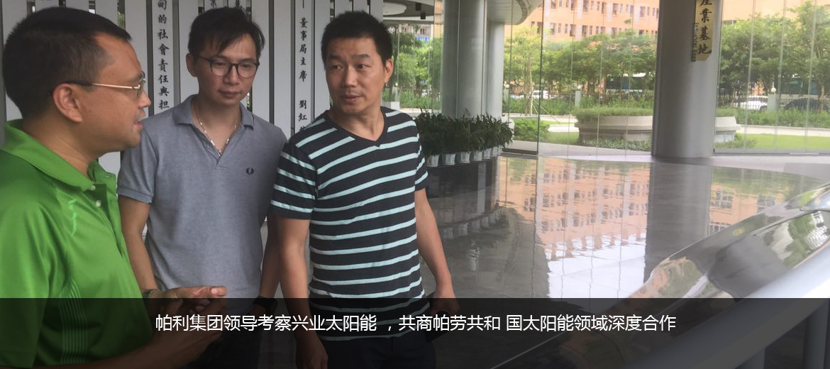 帕利集团领导考察兴业太阳能 ，共商帕劳共和 国太阳能领域深度合作